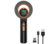 Pesfehhy Lecteur de Micro-Puces Bluetooth pour Animaux de Compagnie, 3-en-1 (2,4 GHz sans + Bluetooth + USB) Scanner Universel de Lecteur D'Étiquettes de Micropuces pour Animaux, Q40