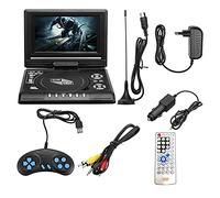 Pesfehhy Lecteur DVD de Voiture Portable de 7,8 Pouces pour, Lecteur DVD HD VCD CD MP3 HD EVD avec Fonction TV/FM/USB/-Prise EuropéEnne