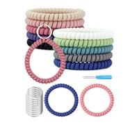 Pesfehhy Lot de 10 Porte-Clés Extensibles, Porte-Clés Flexibles en Spirale, Porte-Clés Rétractable