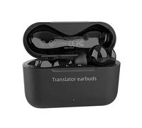 Pesfehhy M6 Mini Casque de Traduction 127 Langues Traduction Traducteur Vocal Intelligent Casque de Traduction Bluetooth sans Noir
