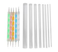 Pesfehhy Mandala Outils de Pointage RÉGlÉS pour Peindre des Roches, Kit de Point de de Peinture, ModÈLe de L'Outil de Point de Polka de en Pierre de Brosse CosmÉTique