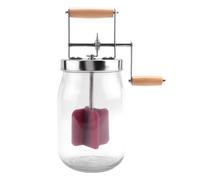 Pesfehhy Manivelle Beurre Churner Manuel Beurrier Crème Mélangeur Silicone Alimentaire Remuer Outil Jar Cuisine Accessoires 1L
