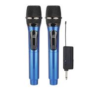 Pesfehhy Microphone à Main sans de Haute Qualité avec Interrupteur d'alimentation du Récepteur pour Performance sur Scène, Karaoké, Chant, Style: B