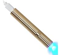 Pesfehhy Mini Sèche-Ongles UV LED 3W Portable Lampe de Séchage des Ongles Mini Stylo Lampe de Poche Rechargeable USB, Facile à Installer Or