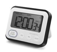 Pesfehhy Minuterie de Cuisine NuméRique: Compteur de Salle de Classe Grand éCran LCD Fort Clip MagnéTique Enfants Horloge ChronomèTre Grand Signal Sonore Minute Heure Seconde GéAnt