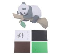 Pesfehhy Modèle de Papier Animal 3D, Panda sur l'arbre Origami GéOméTrique pour la DéCoration IntéRieure, DéCoration Murale, éDucatifs pour Enfants, A