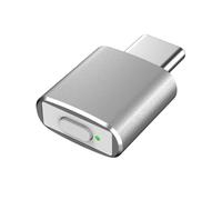 Pesfehhy Mouvement Souris Type C Jiggler Déplacement Souris Automatique Indétectable 3 Modes Tremblement sans Pilote pour Garder Le Périphérique Éveillé pour Ordinateur Portable