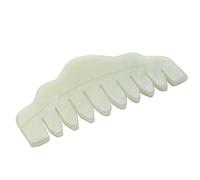 Pesfehhy Nature Traditionnelle Jade Peigne Massage Spa Acupuncture TêTe ThéRapie Traitement sur TêTe Gua Sha Conseil