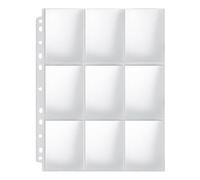 Pesfehhy Pages de Cartes à Échanger avec Pochettes 9 Poches - Protège-Cartes pour Jeux 9 Poches