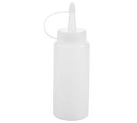Pesfehhy R Flacon Souple en Plastique Distributeur de Condiments Sauce Une la Moutarde et Ketchup Clair Blanc 6Oz