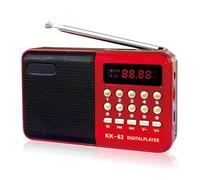 Pesfehhy Radio FM Numérique Multifonction, Haut-Parleur Multimédia, Lecteur de Musique MP3, Support de Carte TF, Clé USB, Affichage, Cadeau pour Personnes Âgées