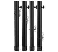 Pesfehhy Rallonges de Pieds de Table pour Tables Pliantes, Jambes Droites/CourbéEs, Rallonges de Pieds de Table Pliantes, Rehausseurs RéGlables en Hauteur - 4 PièCes