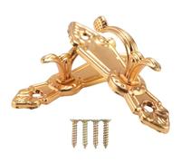 Pesfehhy Screw Crochet De Mur De Gland De Lien De Rideau De Bâti De Crochet 2Pcs Ton d'or