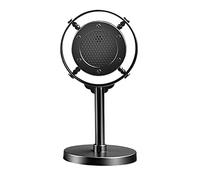 Pesfehhy Simulation de Microphone de Style Vintage Support Universel de Microphone Vocal Dynamique RéTro Classique pour Les Performances en Direct Sing Black
