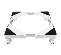 Pesfehhy Support de Machine à Laver, PiéDestal de RéFrigéRateur de SèChe-Linge de Machine à Laver, Longueur RéGlable, Charge 300 Kg Anti-Vibration Anti-Bruit