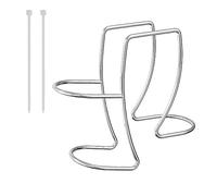 Pesfehhy Support de Tuyau de Vidange de Machine à Laver, Support de Tuyau de Vidange Réglable, Crochet de Serrage, Clip de Guidage de Tuyau, s'adapte à Les Tuyaux de Vidange, Installation Facile