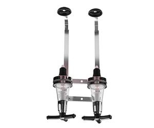 Pesfehhy Support De Verseur Distributeur De Tir d'alcool Et De Vin 2 Bouteilles Barre Murale De Alcoolisées Montée