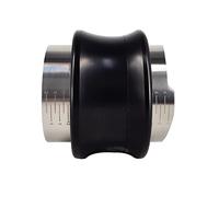 Pesfehhy Tamper 51 Mm, Double Distributeur de Nivellement 2 en 1, Tampons à Ressort Plat RéGlables avec Outil à Café Gradué