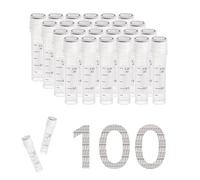 Pesfehhy Tubes Stériles Cryovials Flacons de Laboratoire de 2 ML avec Bouchons Cryovial pour Stockage à Basse Température, Caisse de 100