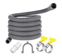 Pesfehhy Tuyau de Vidange de Machine à Laver 10 Pi Flexible Kits D'Extension de Tuyau de Vidange de Lave-Vaisselle Tuyau de Vidange de Laveuse OnduléE