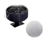 Pesfehhy Ventilateur de Poêle à 5 Pales Alimenté par la Chaleur, Brûleur à Bûches/Bois/Granulés, Distribution Efficace de la Chaleur, Ventilateur de Cheminée Silencieux pour