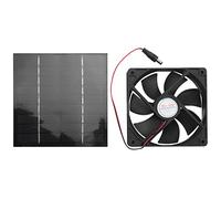 Pesfehhy Ventilateur D'Extraction Solaire 20 W Extracteur d'air Mini Ventilateur 6 Pouces Ventilateur Alimenté par Panneau Solaire pour Chien Poulet Maison Serre RV