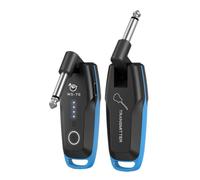 Pesfehhy WS-70 Système Guitar Sans UHF Système Sans pour Guitare Électrique Transmetteur-Récepteur Sans pour Guitare Multicanal Pièces D'Instruments de Musique en Bleu