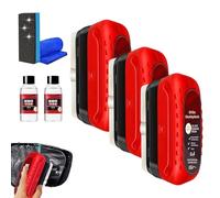 Peshoriadm Automotive Oil Film Cleaning Brush, Peshoriadm Glass Cleaning Board, Oil Film Remover for Car Window, Universal Anti-Rain Fog Wipe Board Improves Clarity and Visibility (3, OLD1.0)