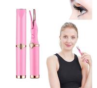 Peshoriadm Eyelash Curler, Electric Eyelash Curler for Instant Glam, Rechargeable Electric Heated Eyelash Curlers with USB Charging for Women (Pink)