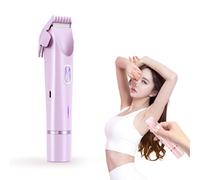 Peshoriadm Shaver, Peshoriadm Comfort 2 in 1 Electric Lady Shaver, Dual Head Bikini Trimmer, Ipx7 Waterproof Wet & Dry Use for Underarms, Legs, Face, Arm, Intimate Areas (Purple)