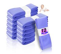 PESLNG 12 Cartouches de Recharge pour Poubelle à Couches, Cartouche de Recharge Litter Locker Compatible avec Angelcare, Tommee Tippee, Poubelle à Couches Octogonale, LitterLocker