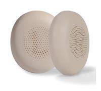 PESLNG Coquilles de Remplacement en Cuir PU Compatible avec Jabra Evolve2 65/Evolve2 40/Elite 45h - Mousse à Mémoire de pour Confort & Durabilité (Cuir protéiné-Beige)