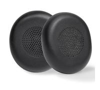 PESLNG Coquilles de Remplacement en Cuir PU Compatible avec Jabra Evolve2 65/Evolve2 40/Elite 45h - Mousse à Mémoire de pour Confort & Durabilité (Cuir protéiné-Noir)