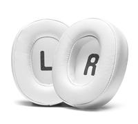 PESLNG Coquilles de Remplacement en Cuir PU Compatible avec JBL Tune T770NC/ T760NC / T750BTNC / T720BT /T710BT / T700BT - Mousse à Mémoire de pour Confort & Durabilité (Cuir protéinique - Blanc)