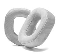 PESLNG Coussinets de Rechange en Cuir PU Professionnels compatibles avec Corsair HS80 Max / HS80 RGB USB (Filaire) / HS80 RGB sans Fil, avec Mousse à mémoire (Tissu en Maille-Gris)