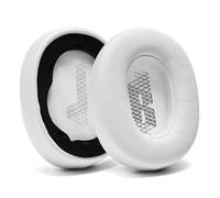 PESLNG Coussinets de Remplacement en Cuir PU Professionnels pour JBL E65 E65BTNC/Duet NC/LIVE650 BTNC/LIVE660 BTNC, Utilise de la Mousse à mémoire de Haute qualité (Cuir protéique-Blanc)