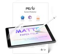 Peslv Lot de 2 films protecteurs d'écran en papier pour iPad 9e/8e/7e (10,2", 2021-2019), film PET mat anti-reflets, filtre de lumière bleue, protection des yeux, dessin et écriture comme sur du