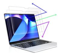 Peslv Lot de 3 films protecteurs d'écran anti-lumière bleue pour MacBook Air 13,6/13" (puce M2 M3 M4) de 2022 à 2025, Mac 13,6" et Mac 13,6"