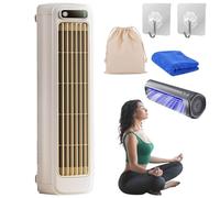 Pesmory Cooling Ace, Cooling Ace Portable Air Conditioner, Quiet Air Cooler with 3 Speeds, LED Display, Bring You a Refreshing Breeze Anytime, Anywhere, For Office, Bedroom, Kitchen (Beige)