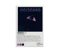 Peso Pluma Génesis Poster mural imperméable pour la maison, résistant à l'humidité, facile à installer et à la décoloration, style sans cadre, 20 x 30 cm