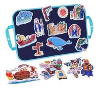 Pesoncarl 1 Set Felt Board for Toddlers Bible Stories Felt Board Set, Flannel Histoires incluent Noah's Ark, Jonah and The Whale, David et Goliath, Scène de la Nativité pour Les Enfants Gift, Toys