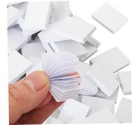 Pesoncarl 200 pièces Mini Livres échelle 1:12 Livres de Maison de poupée Blancs réalistes compacts Maison poupée Miniatures Papier Mini Ornement d'ouverture pour décoration d'étagère Cadeau fête