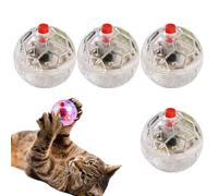 Pesoncarl 4pcs Cat Balls Ghost Hunting Motion activé LED Cat Ball Jouet de 1, 4 Pouce en Plastique éclair