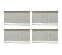 Pesoncarl 4pcs Dollhouse Sividings 1:12 Panneaux Wainscoting Pollhouse Accessoires 3.7x2.1 White Interior Trim Doll House Miniatures Permet pour décoration de Maison