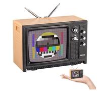 Pesoncarl Accessoires de Maison de poupée, Mini Accessoires de Maison de poupée Vintage en Plastique TV, Accessoires de Maison de poupée Miniatures DIY pour la décoration de Maison de poupée