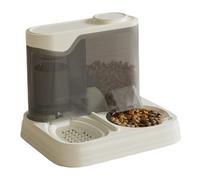 Pesoncarl Adoprateur de Chats et Distributeur d'eau, mangeur de Chat Automatique filtrable 11x9x9 Pouces avec boîtier dessicant, Fournitures pour Animaux Compagnie en Toute sécurité pour la Maison