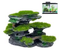 Pesoncarl Aquarium View Stone, 6.7x2.4x4.5 Hide à Aquarium en mossé, Décorations d'aquarium en résine Submersible Grands Accessoires de cuve de pêche conviviaux DIY