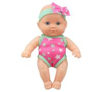 Pesoncarl Baby Doll Doll Mignon Simulation Bath 8.5x3.4x5.3 Pouces Natation bébé avec Joint Mobile et vêtements détachables Vinyl Water Toys for Kids, Style1, Jouets