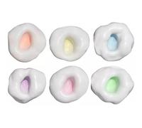 Pesoncarl Balles de Stress 6pcs, Boules de Compression gluante Sable colorées pour Tous Les âges, Toys soulagement d'anxiété Forme Portable pour Bureau, école ou tournée