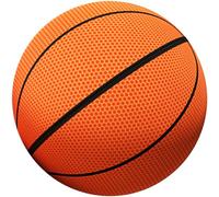 Pesoncarl Ballon de Basket Silencieux, Taille 7. (9, 5 Pouces) de Basket-Ball sans air à Haute élasticité, Mousse Amovible avec Housse zippée pour la Maison et Les Enfants 6 Ans et Plus, Ballons